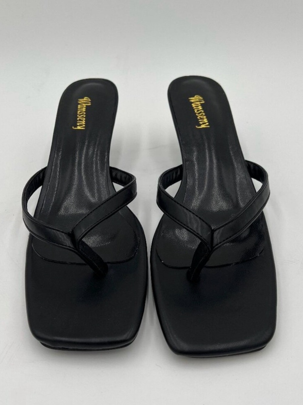 Black Wansseny Kitten Heels